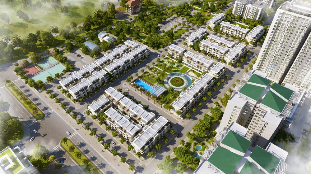 Hình ảnh thực tế cổng vào khu dân cư khép kín