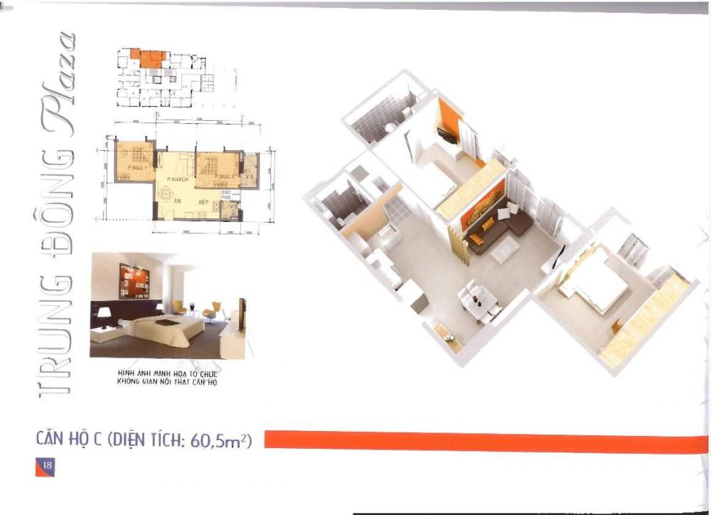 Nội thất phòng khách căn hộ mẫu