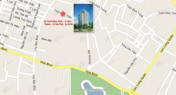 Vị trí dự án Trung Đông Plaza trên bản đồ