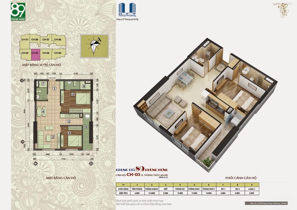 Mặt bằng thiết kế điển hình từ tầng 6-10