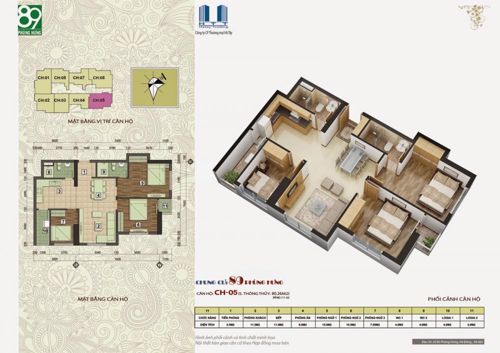 Chi tiết căn hộ 01