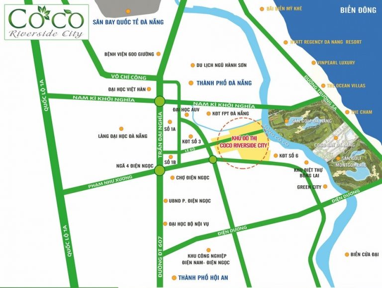 Liên kết vùng tại dự án Coco River Side City