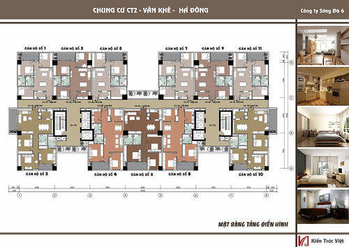 Thiết kế kiến trúc khu chung cư Văn Khê