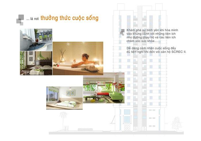 Nội thất căn hộ mẫu Screc II Tower