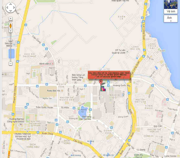 Bản đồ vị trí Tòa nhà văn phòng Công ty 789