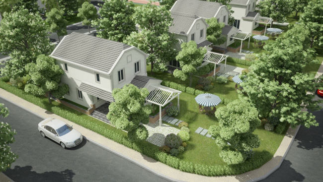 Một góc khu nghỉ dưỡng Country House