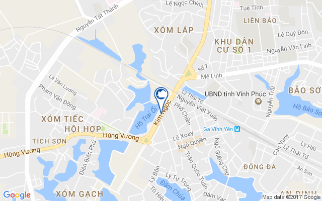 Bản đồ vị trí Khu biệt thự Thiên Nga