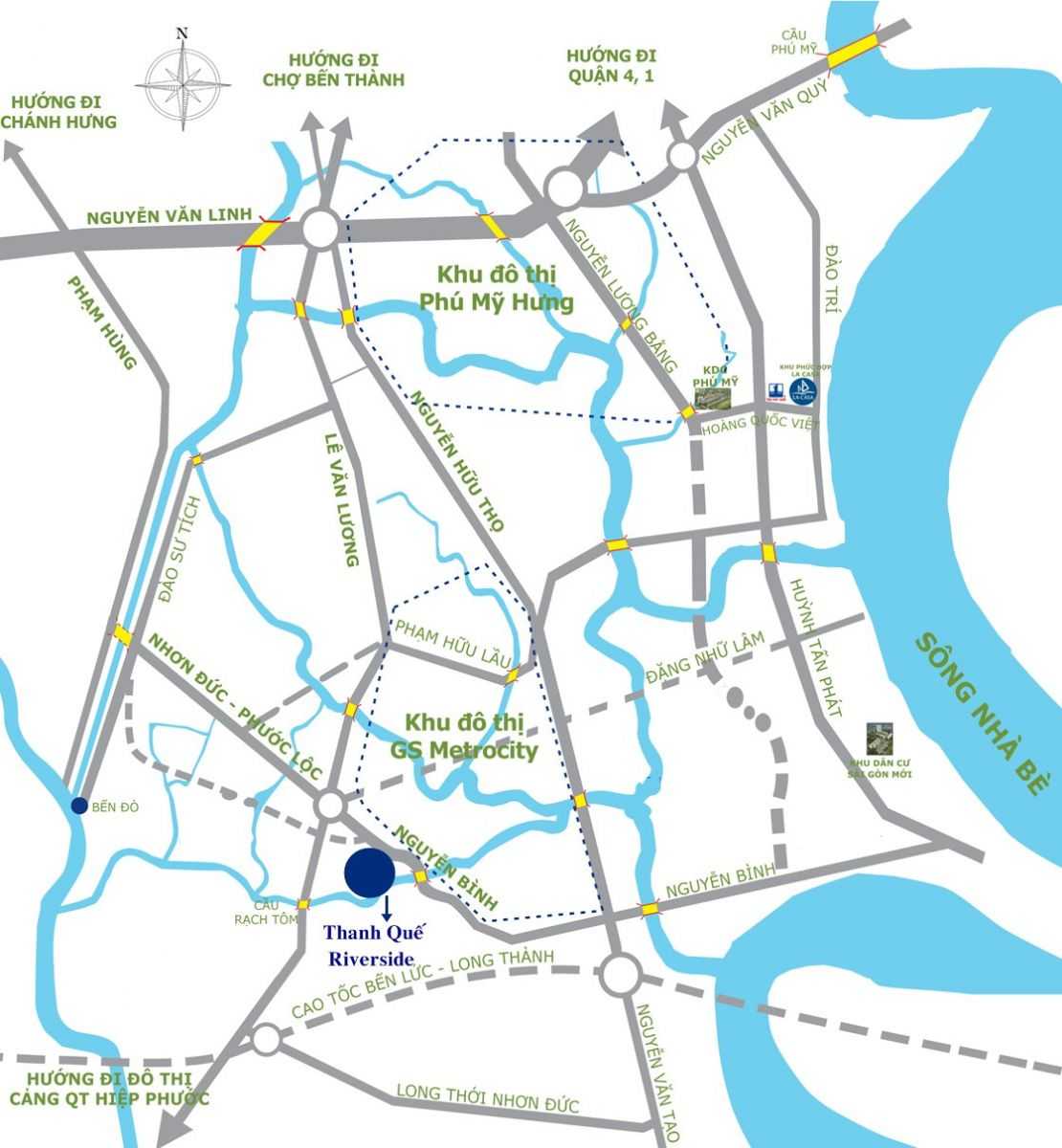 Vị trí Khu dân cư Thanh Quế nằm trên đường Nguyễn Bình