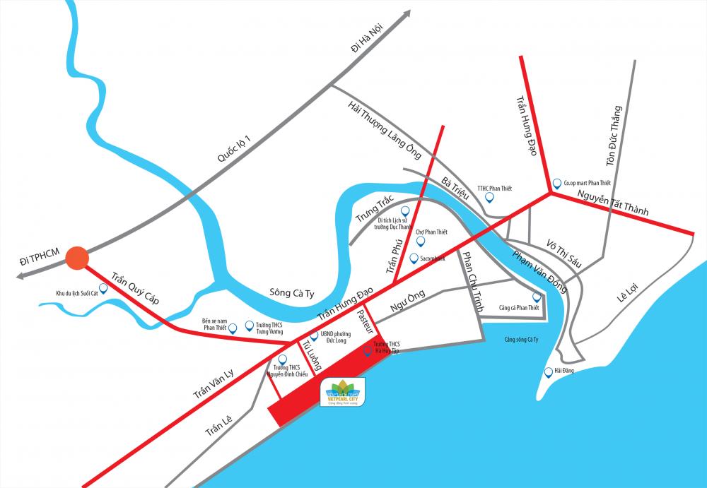 Sơ đồ vị trí Vietpearl City