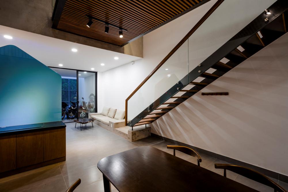 Thiết kế ngôi nhà tuy giản dị nhưng lại rất phá cách. Thiết kế nhà phố