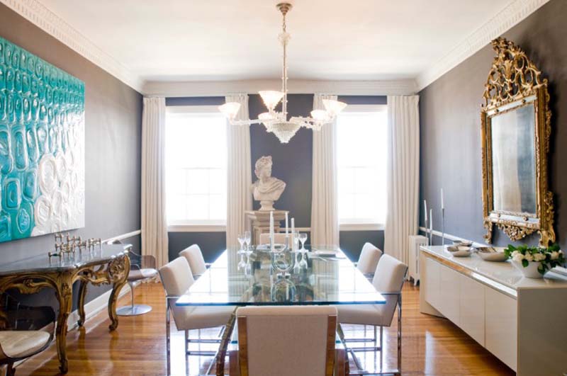 Những bộ đèn trang trí thường được đặt ở trung tâm căn phòng hoặc ở khu vực bàn ăn phòng ăn đẹp