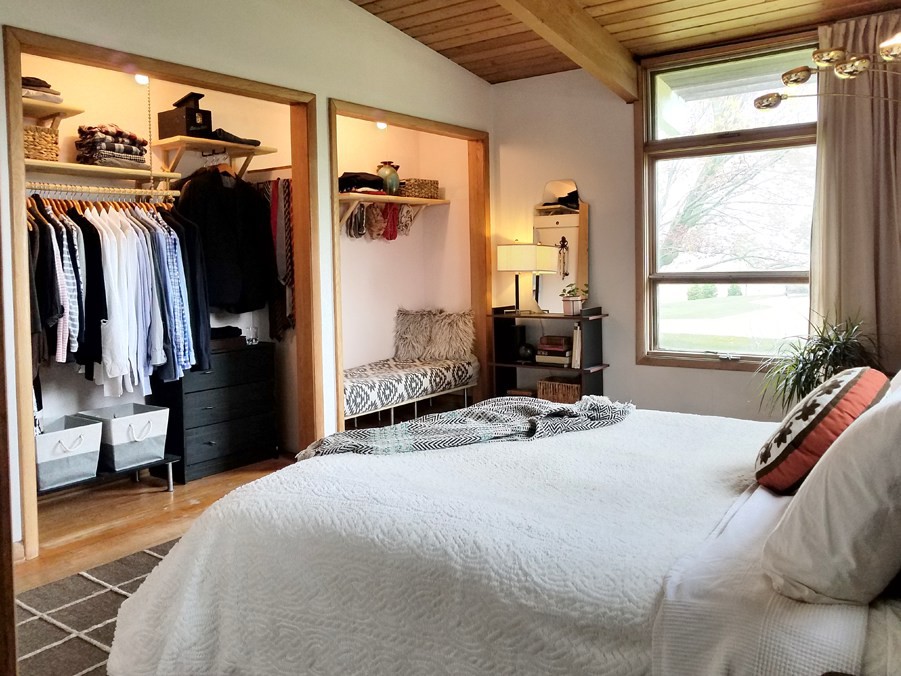 Cách sắp xếp thông minh biến tủ quần áo thành một phần trang trí, tô điểm thêm cho căn phòng tủ quần áo