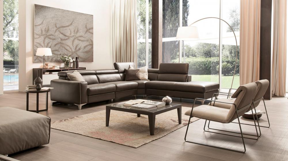 Sofa chữ L sang trọng, hiện đại là điểm nhấn cho phòng khách phòng khách