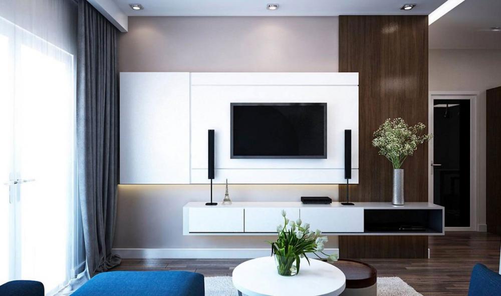 Mẫu thiết kế kệ ti vi đơn giản nhưng bắt mắt Mẫu thiết kế kệ ti vi