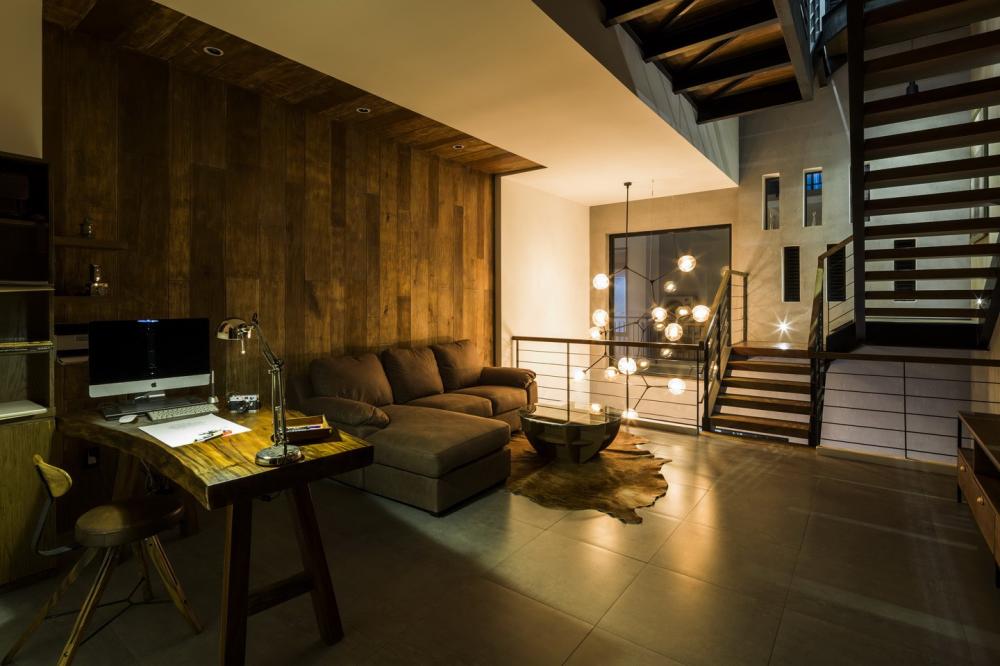 Phòng làm việc kết hợp phòng khách