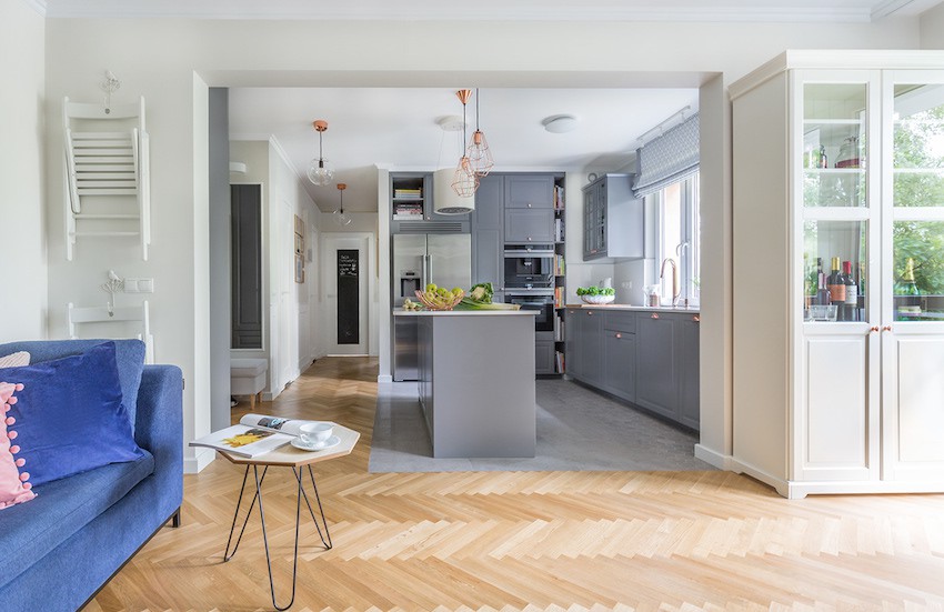 Ảnh chụp một căn bếp gọn gàng, ngăn nắp Căn hộ đẹp