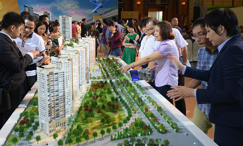 Shophouse khối đế tại một dự án trên địa bàn TP.HCM. Ảnh: V.L Shophouse