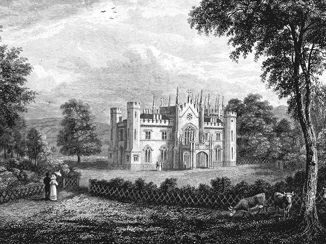 Năm 1819, tòa biệt thự được xây dựng nhằm thay thế cho ngôi nhà đã bị thiêu rụi vào năm 1810 công trình cổ