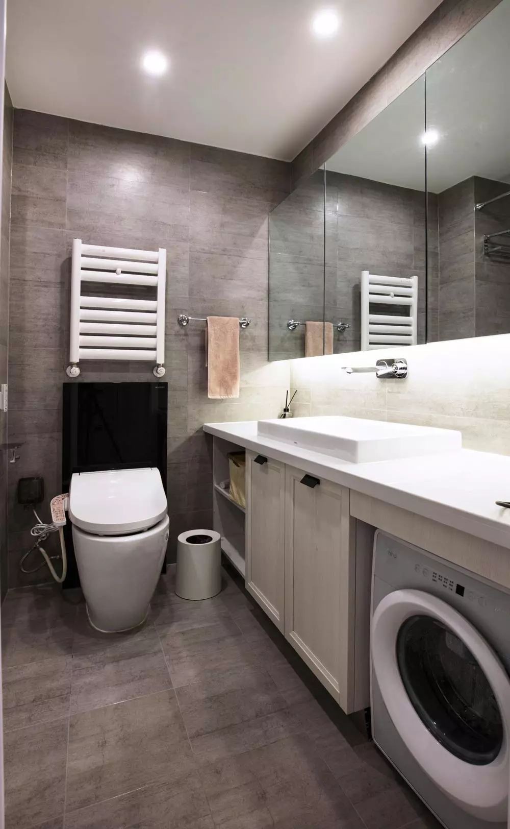 Khu vực thư giãn được thiết kế hiện đại. nhà vệ sinh