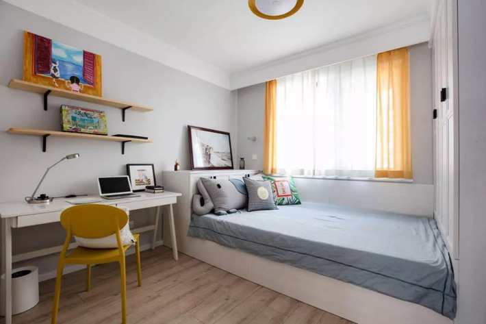 Phòng ngủ thứ hai với lối thiết kế trẻ trung. phòng ngủ đẹp