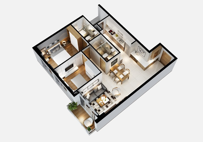 Căn hộ mang đầy đủ tiện nghi và chất lượng dịch vụ 5 sao Rivera Park Sài Gòn - 5