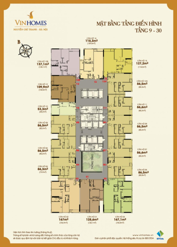 Bán căn 2-3 phòng ngủ Vinhomes Nguyễn Chí Thanh giá 5,3 tỷ xem nhà trực tiếp 0912 454 232