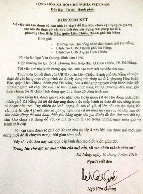 Biệt phủ xây trái phép