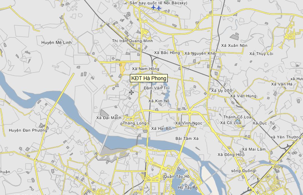 Ảnh vị trí dự án Khu đô thị Hà Phong