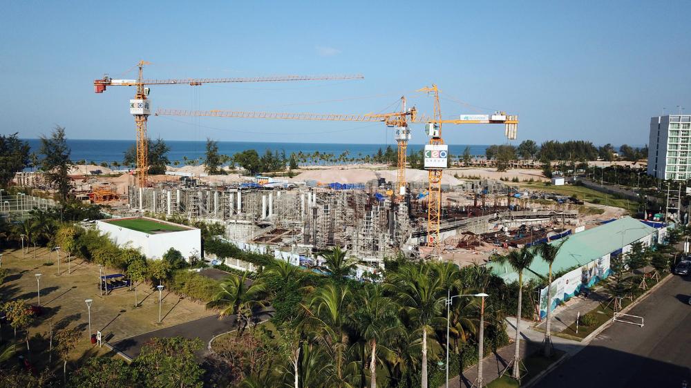 Công trường xuất hiện nhiều ven biển Phú Quốc công trường ven biển Phú Quốc