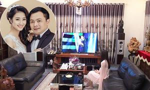 Biệt thự nhiều cây xanh ở Hà Nội của vợ chồng Hoa hậu Thu Ngân