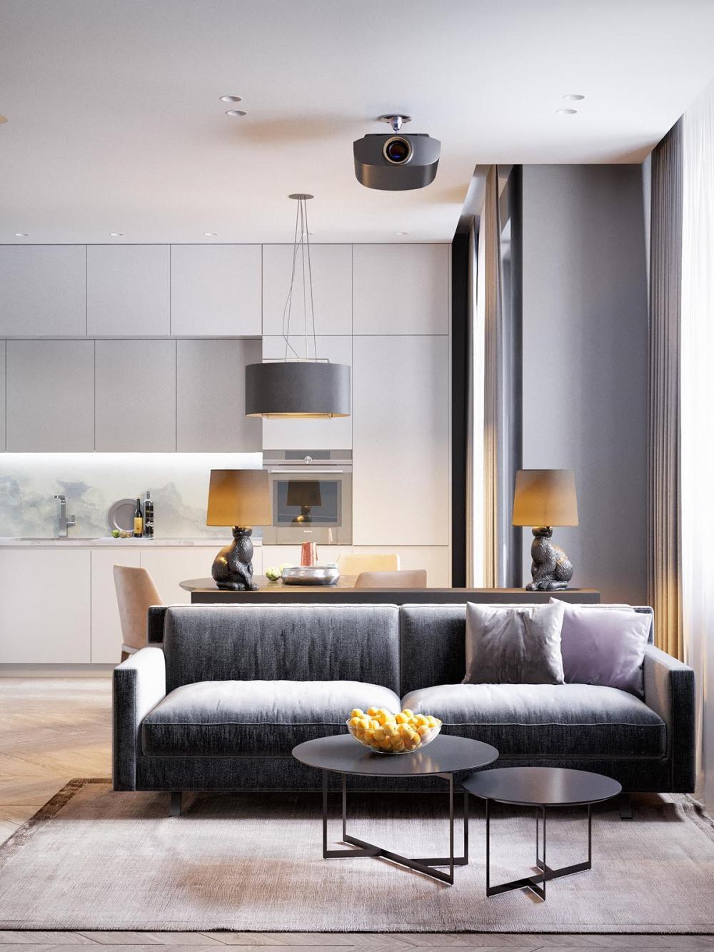 Thiết kế sang trọng và đẹp mắt của căn hộ 50m2