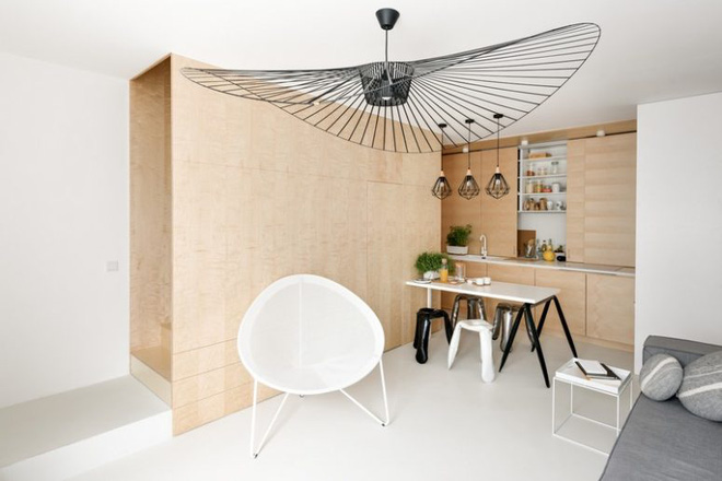 Ghé thăm căn hộ siêu nhỏ nhưng tiện lợi theo phong cách tối giản