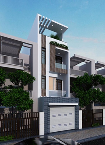 mẫu nhà mái bằng hiện đại