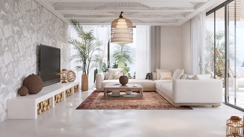 Vẻ thơ mộng trong ngôi nhà màu trắng