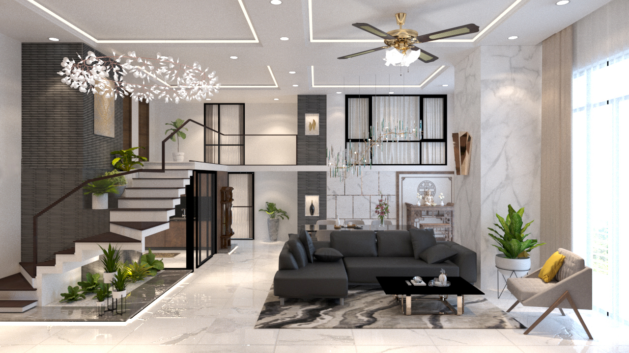 Hoàn thiện căn Duplex cao cấp theo phong cách hiện đại