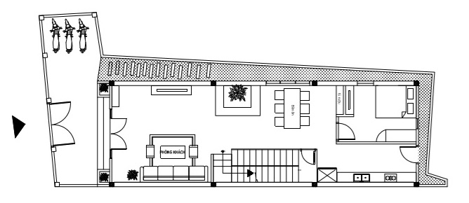 Sơ đồ bố trí mặt bằng tầng 1. Sơ đồ bố trí mặt bằng tầng 1
