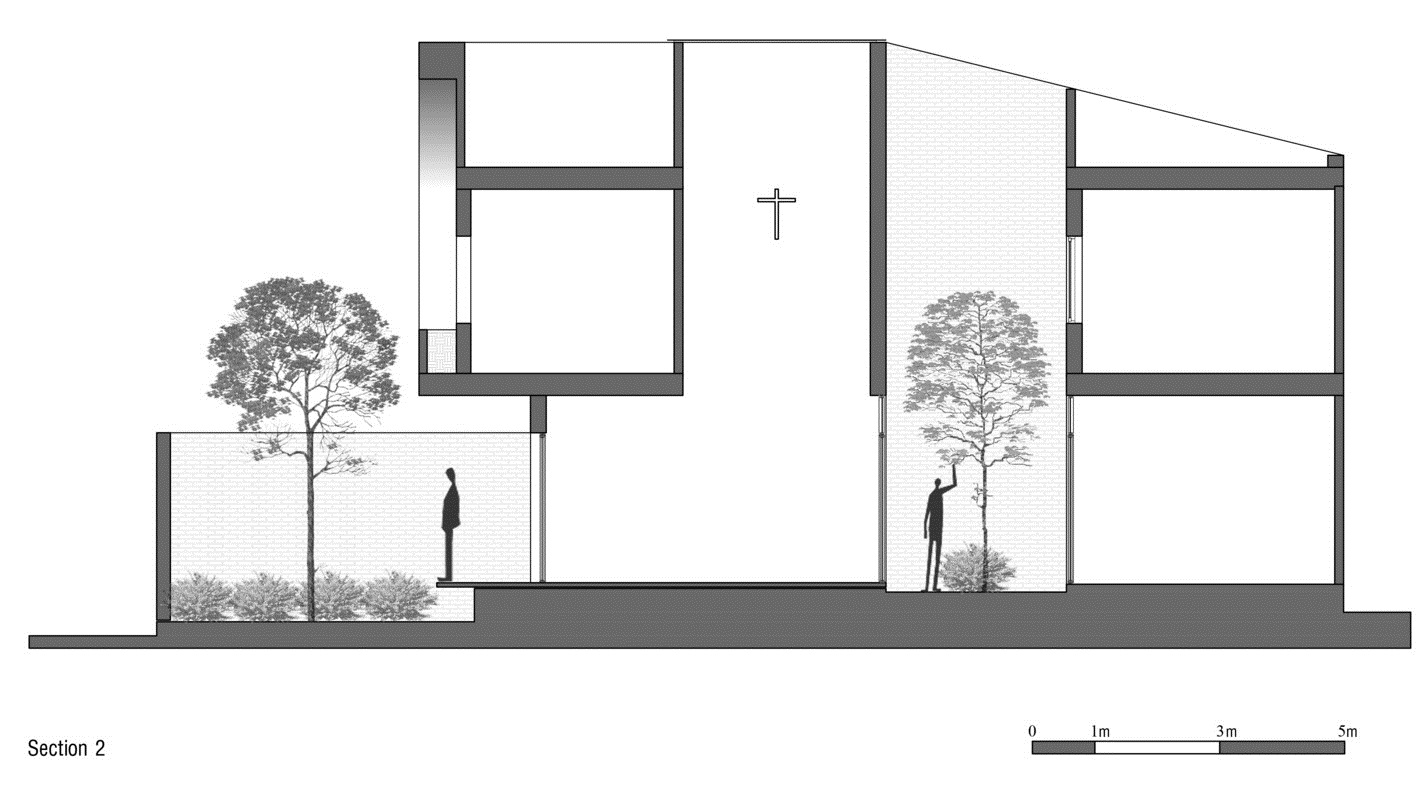 Bản vẽ mặt cắt 2. bản vẽ mặt cắt 2 của ngôi nhà