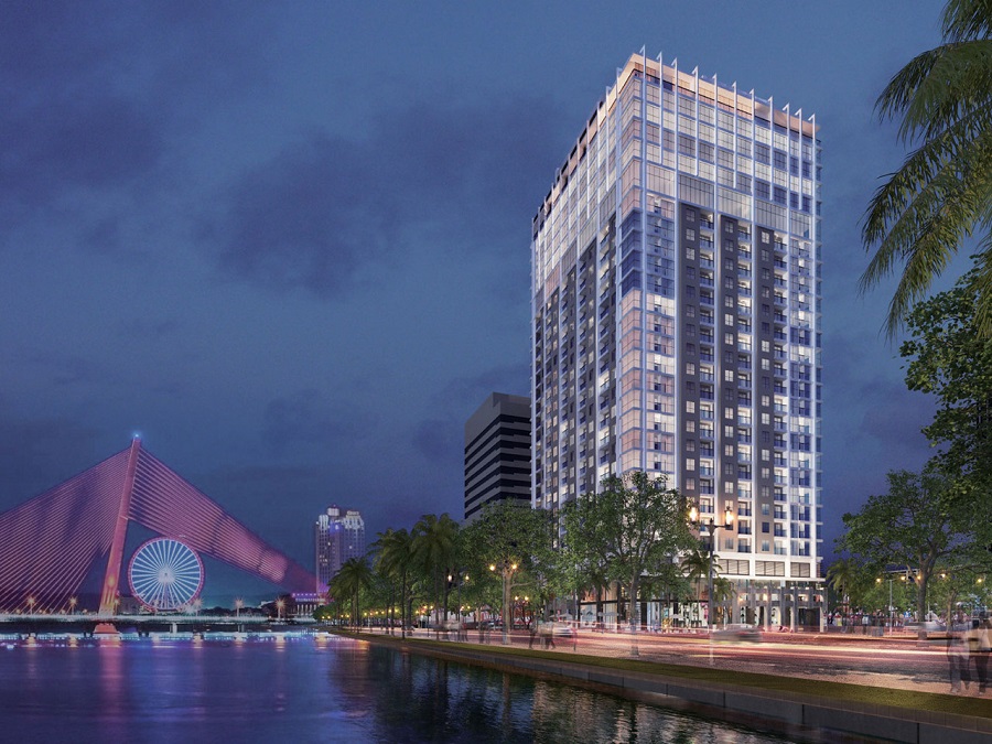 Phối cảnh tổng thể dự án Căn hộ Nagomi Waterfront Tower Phối cảnh tổng thể dự án Căn hộ Nagomi Waterfront Tower tại Hải Châu, Đà Nẵng