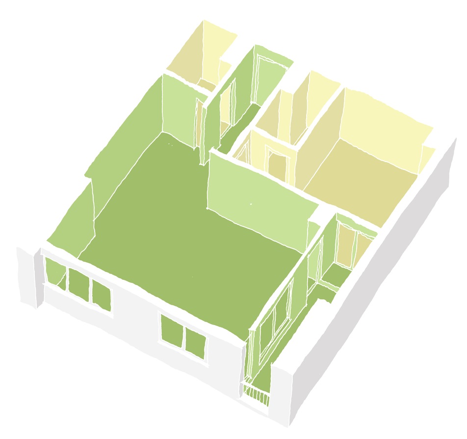 Mặt bằng căn hộ sau khi cải tạo. bản vẽ mặt bằng căn hộ sau khi cải tạo