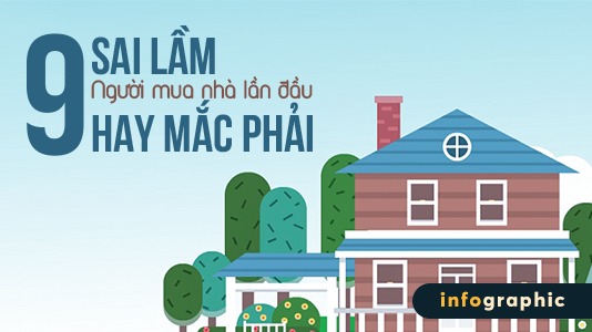 [Infographic] 9 sai lầm người mua nhà lần đầu hay mắc phải