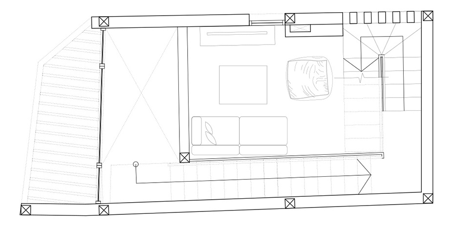 Bản vẽ mặt bằng tầng lửng. mặt bằng tầng lửng