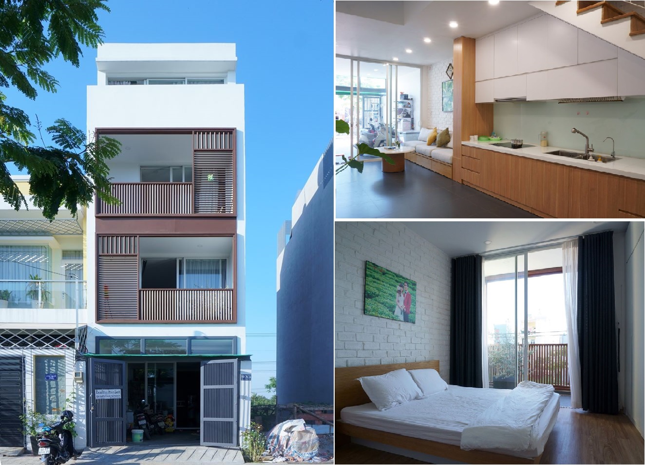 Nhà phố 55m2 1 trệt, 2 lầu có tầng thượng được thiết kế tối ưu cho gia đình 3 thế hệ