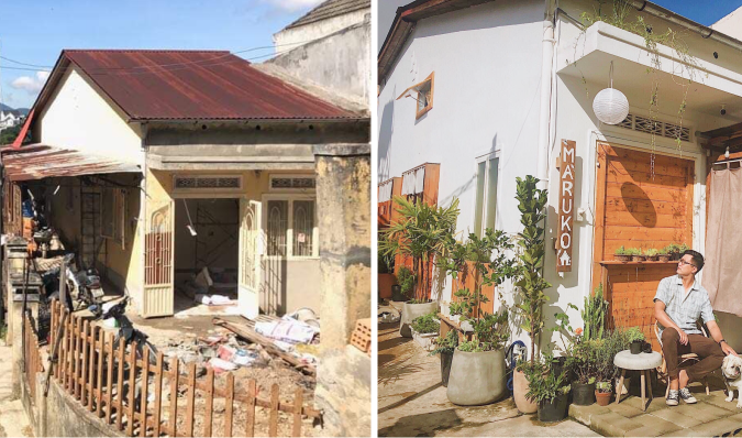 Chỉ với 350 triệu, vợ chồng trẻ cải tạo 2 căn nhà cũ tại Đà Lạt thành homestay đậm chất Nhật