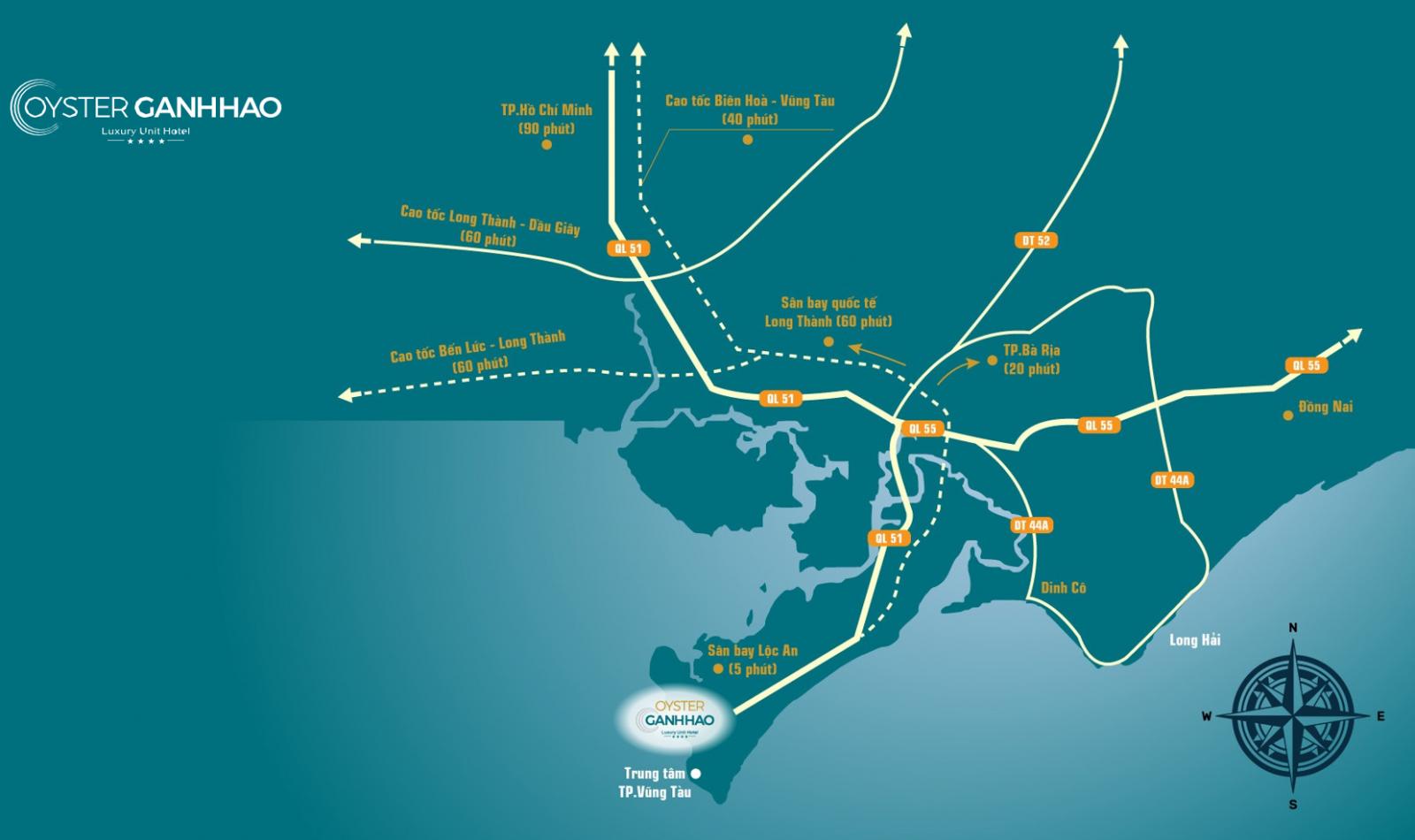 Phối cảnh mặt trước dự án Oyster Bay