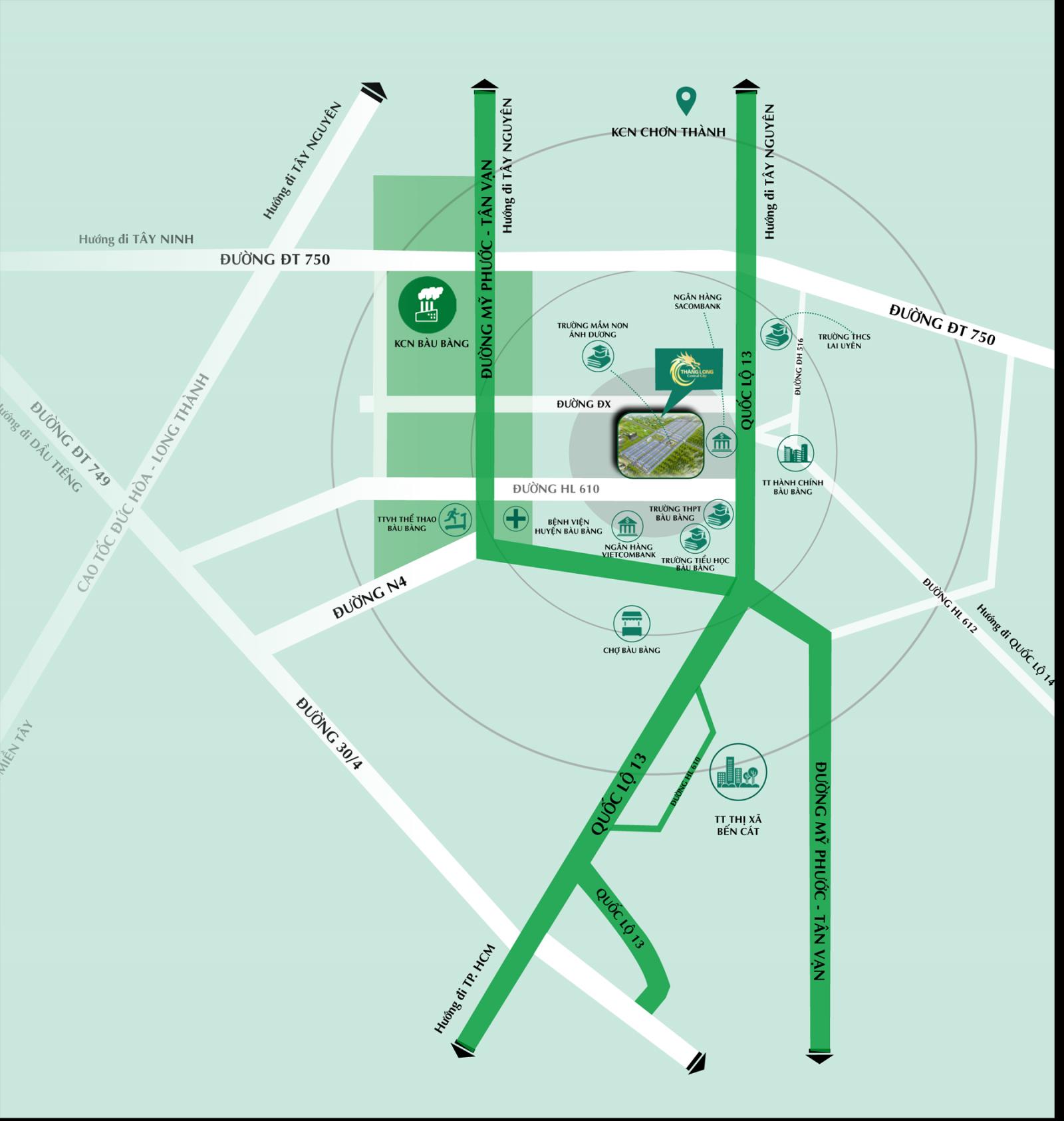 Sơ đồ vị trí Thăng Long Central City