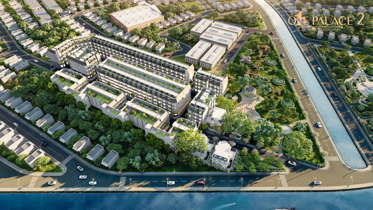 Phối cảnh Khu nhà phố thương mại One Palace 2