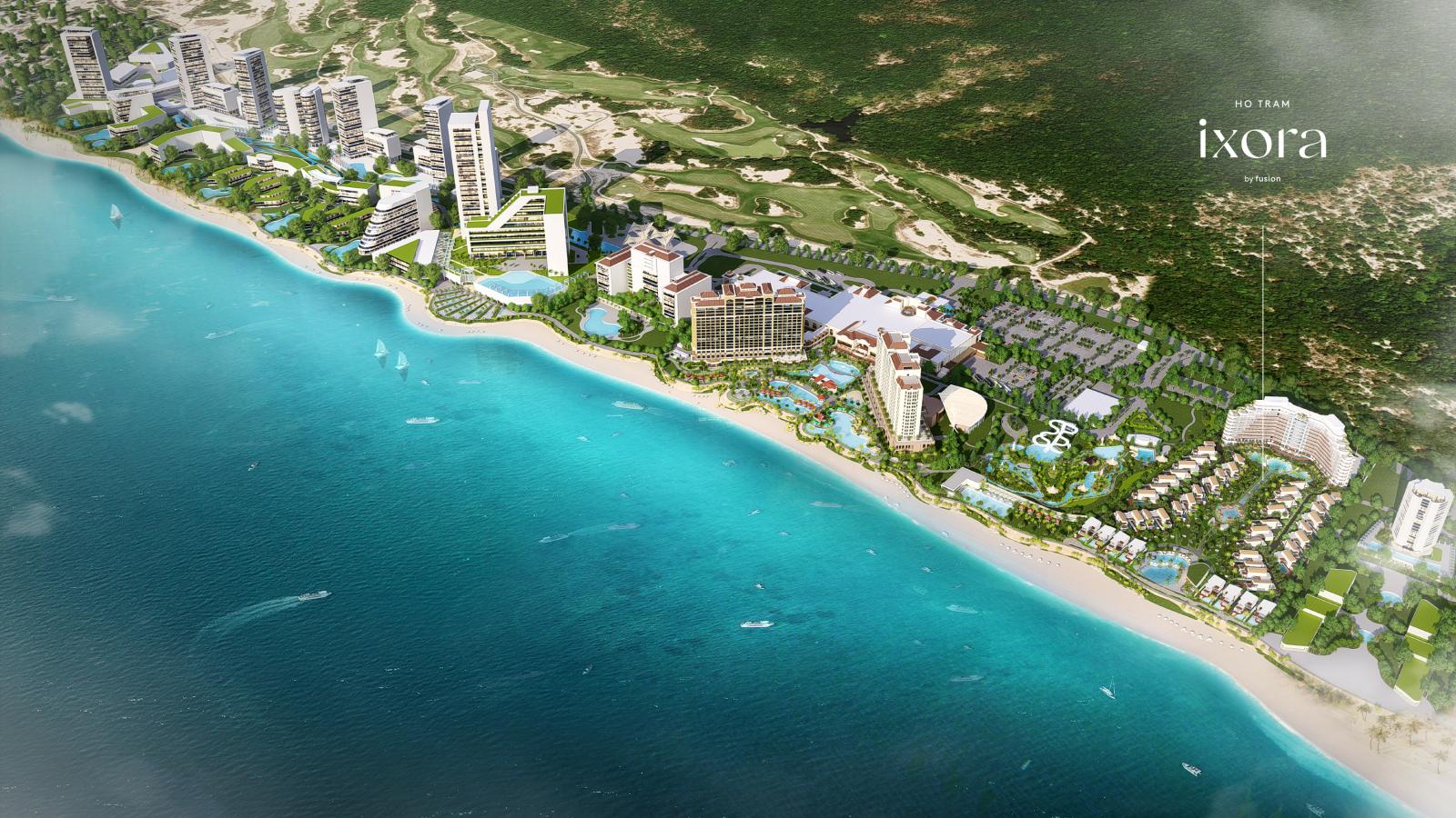 phối cảnh dự án nghỉ dưỡng ven biển
