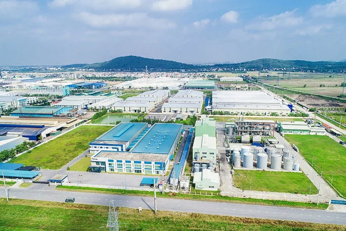 khu công nghiệp nhìn từ trên cao
