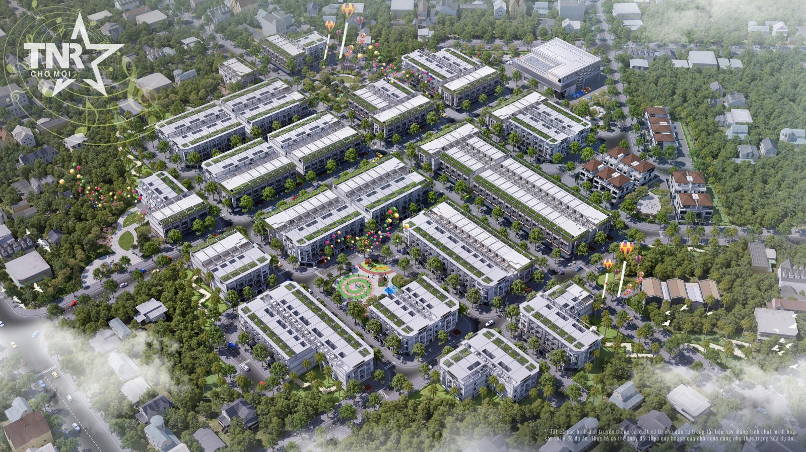 nhiều dãy nhà cao tầng nhìn từ trên cao