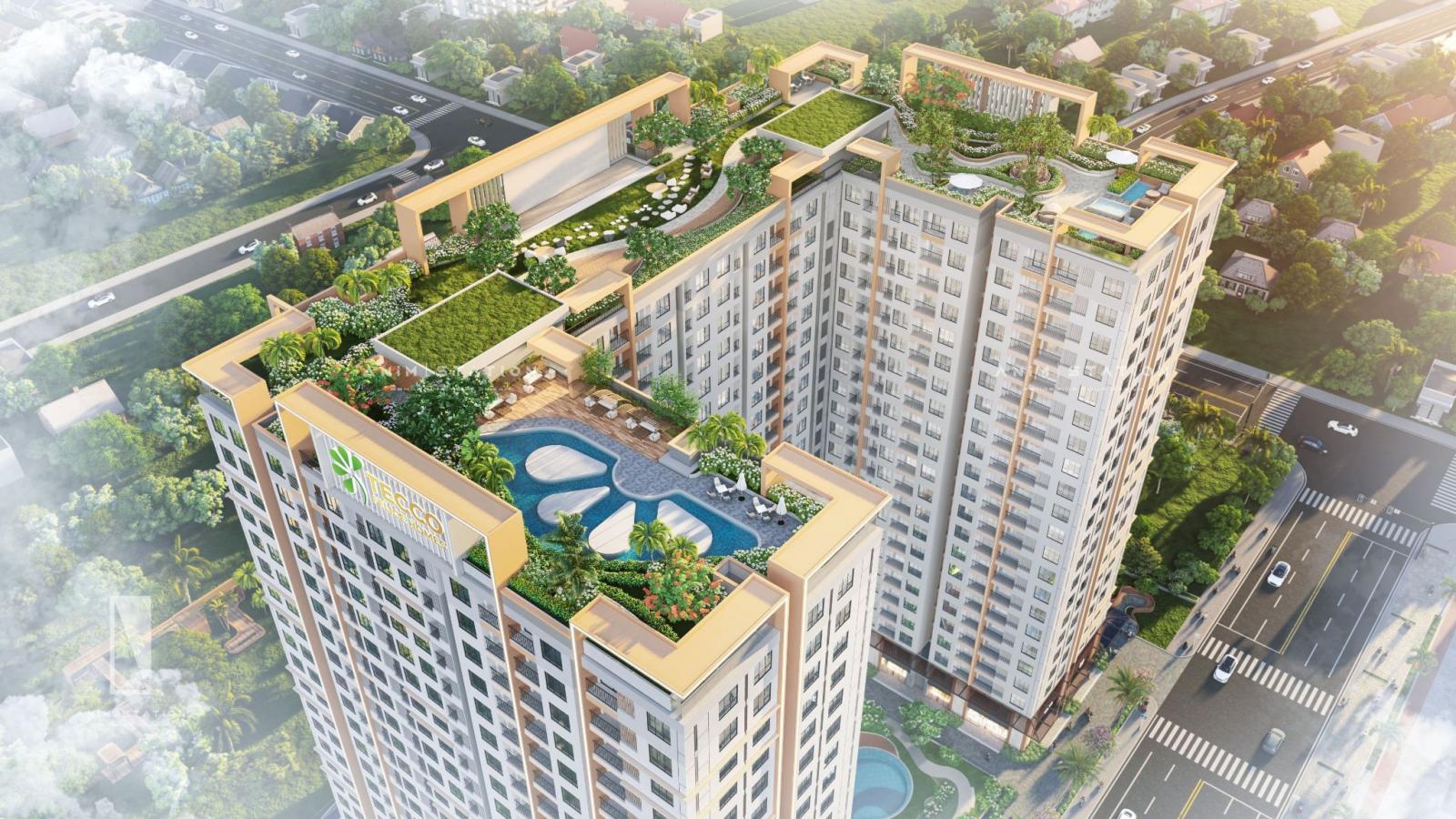 tầng thượng toà nhà cao tầng
